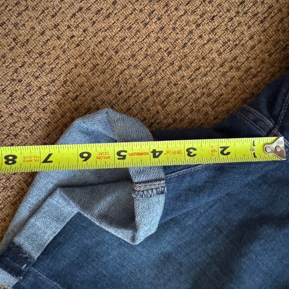 Levis Signature Shorts W27 Mid-Rise Dark Wash Denim Shorts - Picture 8 of 8